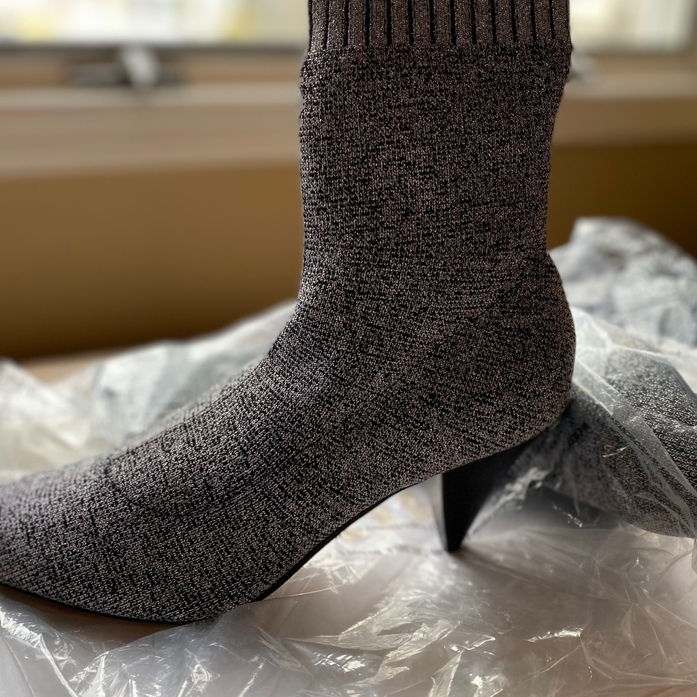 Dolce vita silver booties
